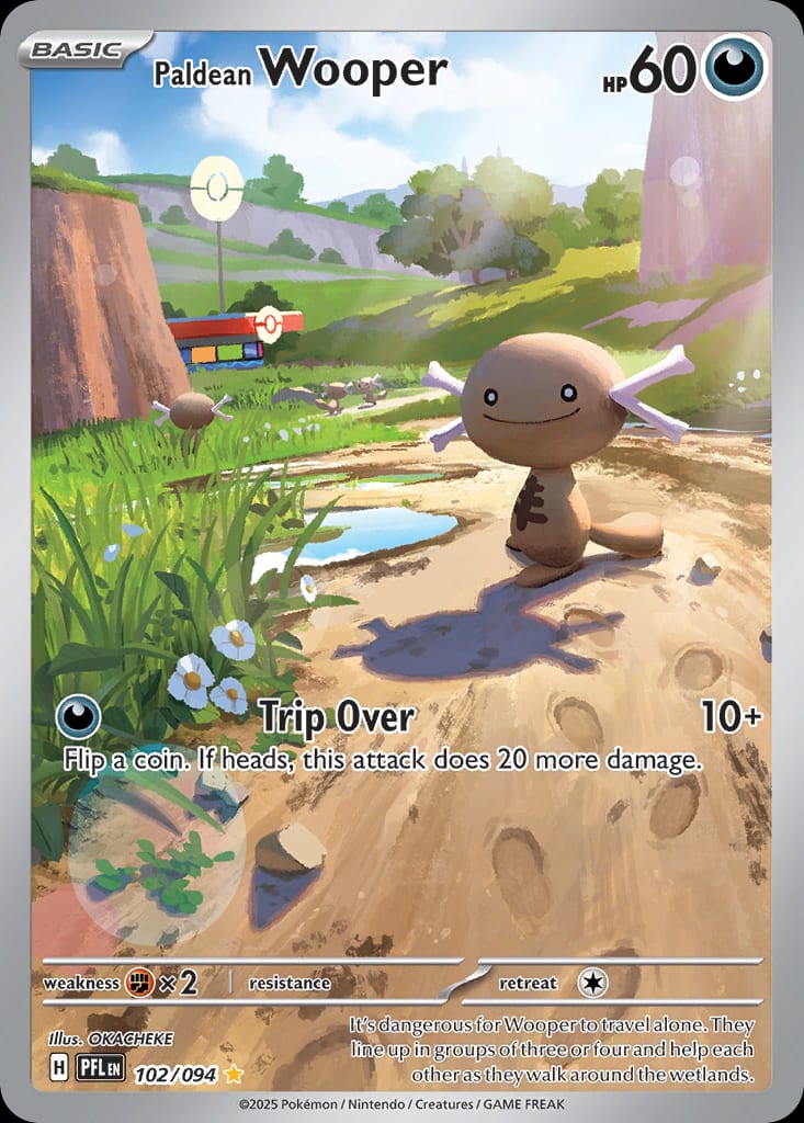 Carta Paldean Wooper (Mega Evolution—Phantasmal Flames)