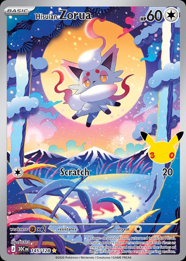 Carta Hisuian Zorua (30th Celebration)