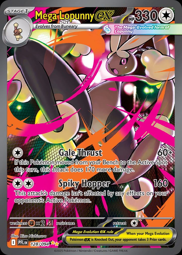 Carta Mega Lopunny ex (Mega Evolution—Phantasmal Flames)
