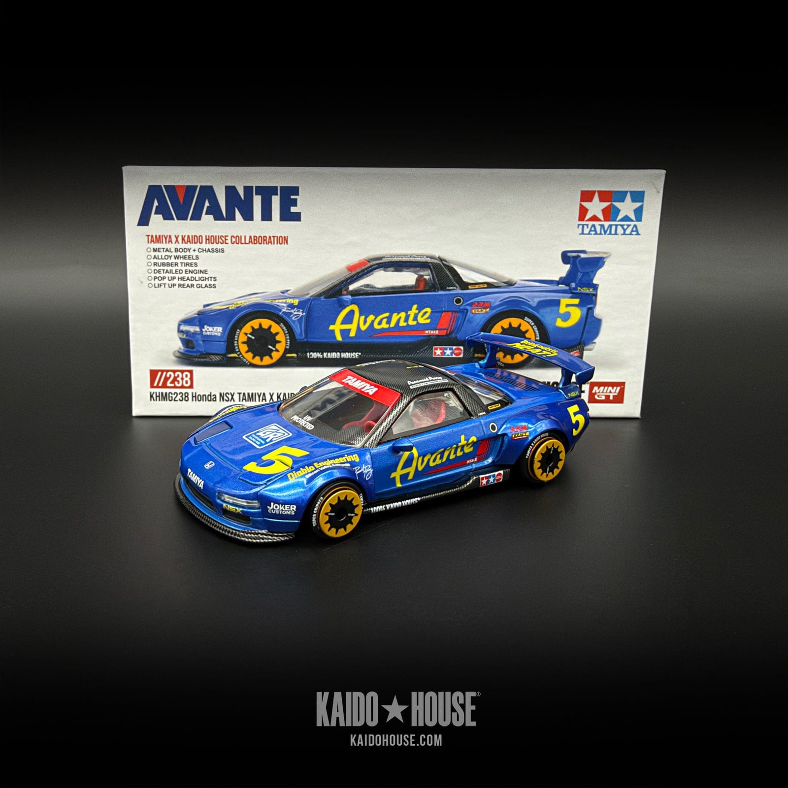 Kaido House lança Kaido GT Honda NSX TAMIYA X KAIDO HOUSE “AVANTE”