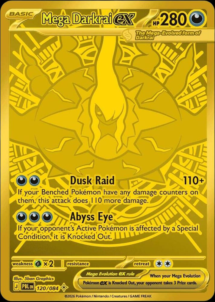 Carta Mega Darkrai ex (Mega Evolution—Pitch Black)