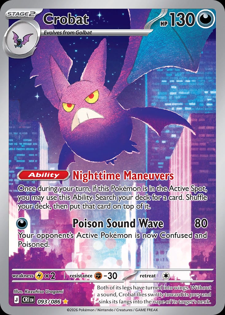 Carta Crobat (Mega Evolution—Chaos Rising)