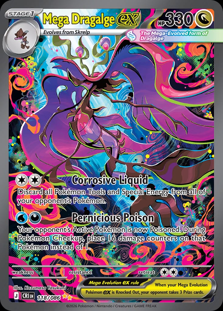 Carta Mega Dragalge ex (Mega Evolution—Chaos Rising)