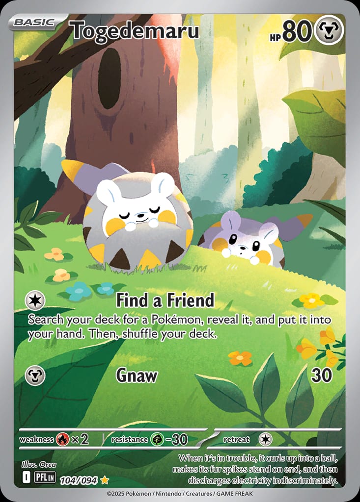 Carta Togedemaru (Mega Evolution—Phantasmal Flames)