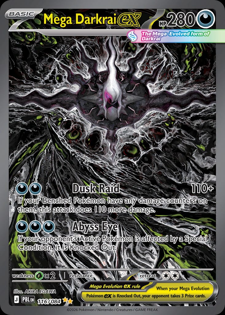 Carta Mega Darkrai ex (Mega Evolution—Pitch Black)