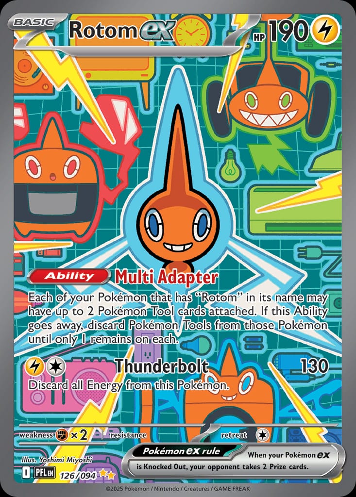 Carta Rotom ex (Mega Evolution—Phantasmal Flames)
