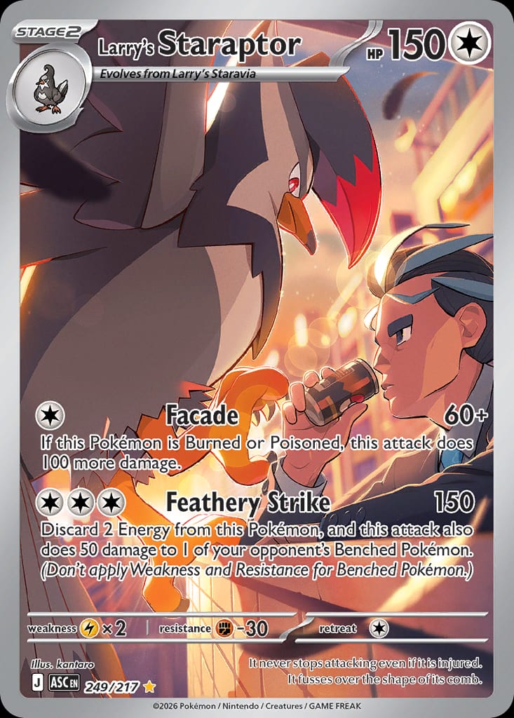 Carta Larry's Staraptor (Mega Evolution—Ascended Heroes)