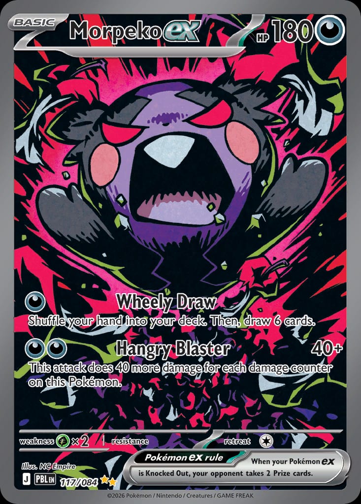 Carta Morpeko ex (Mega Evolution—Pitch Black)