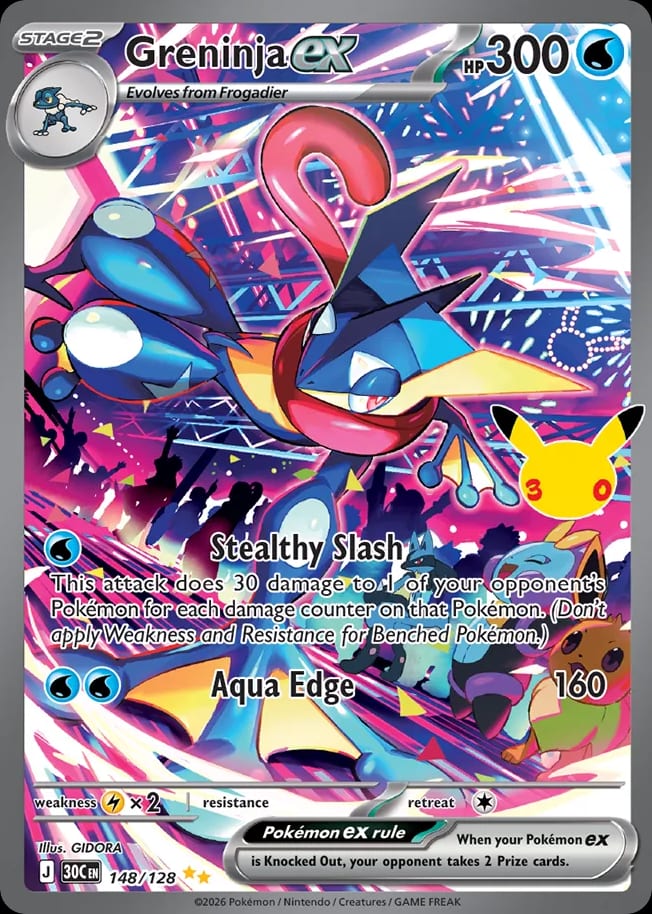 Carta Greninja ex (30th Celebration)