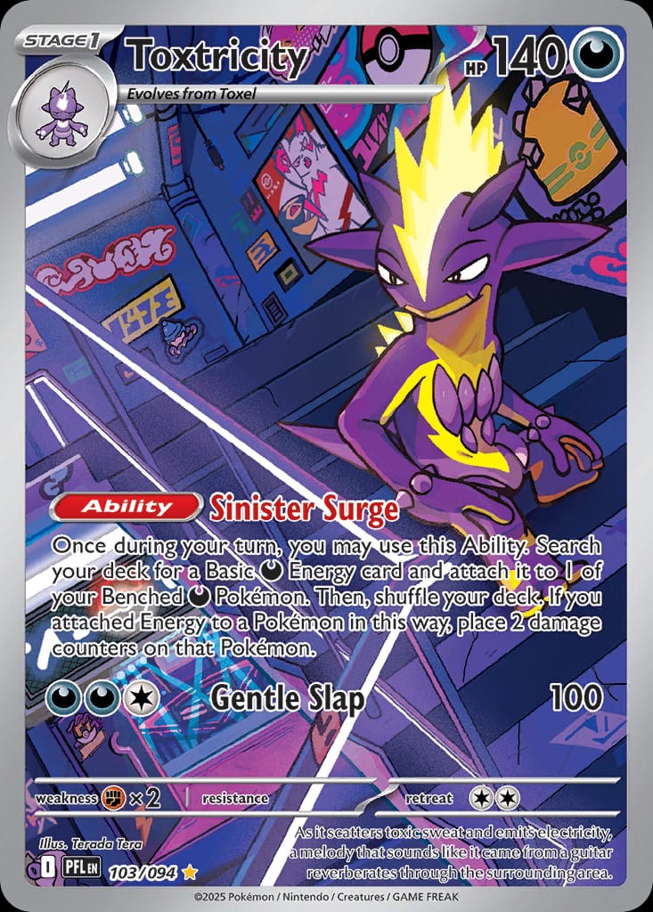 Carta Toxtricity (Mega Evolution—Phantasmal Flames)