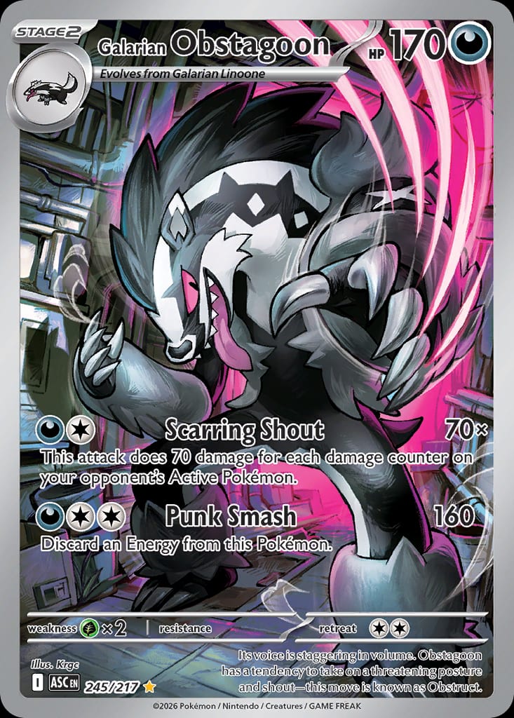 Carta Galarian Obstagoon (Mega Evolution—Ascended Heroes)