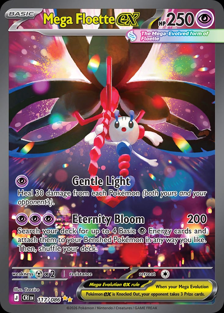Carta Mega Floette ex (Mega Evolution—Chaos Rising)